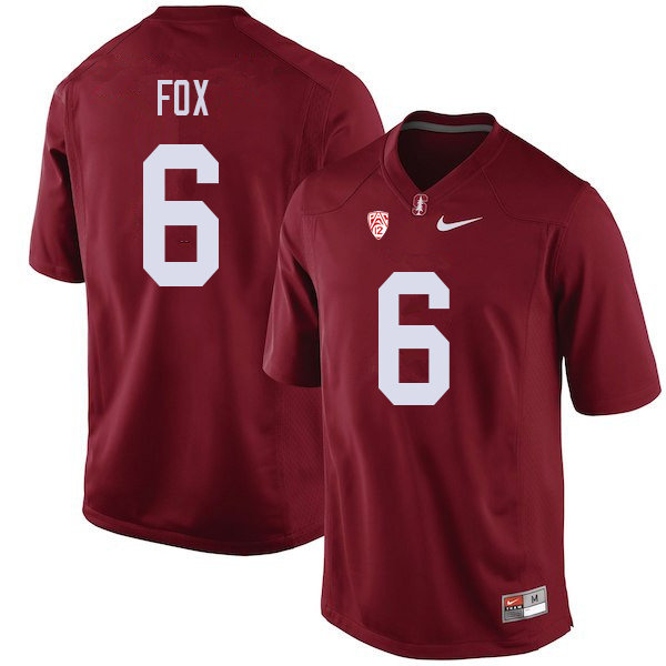Men #6 Andres Fox Stanford Cardinal College Football Jerseys Sale-Cardinal - Click Image to Close